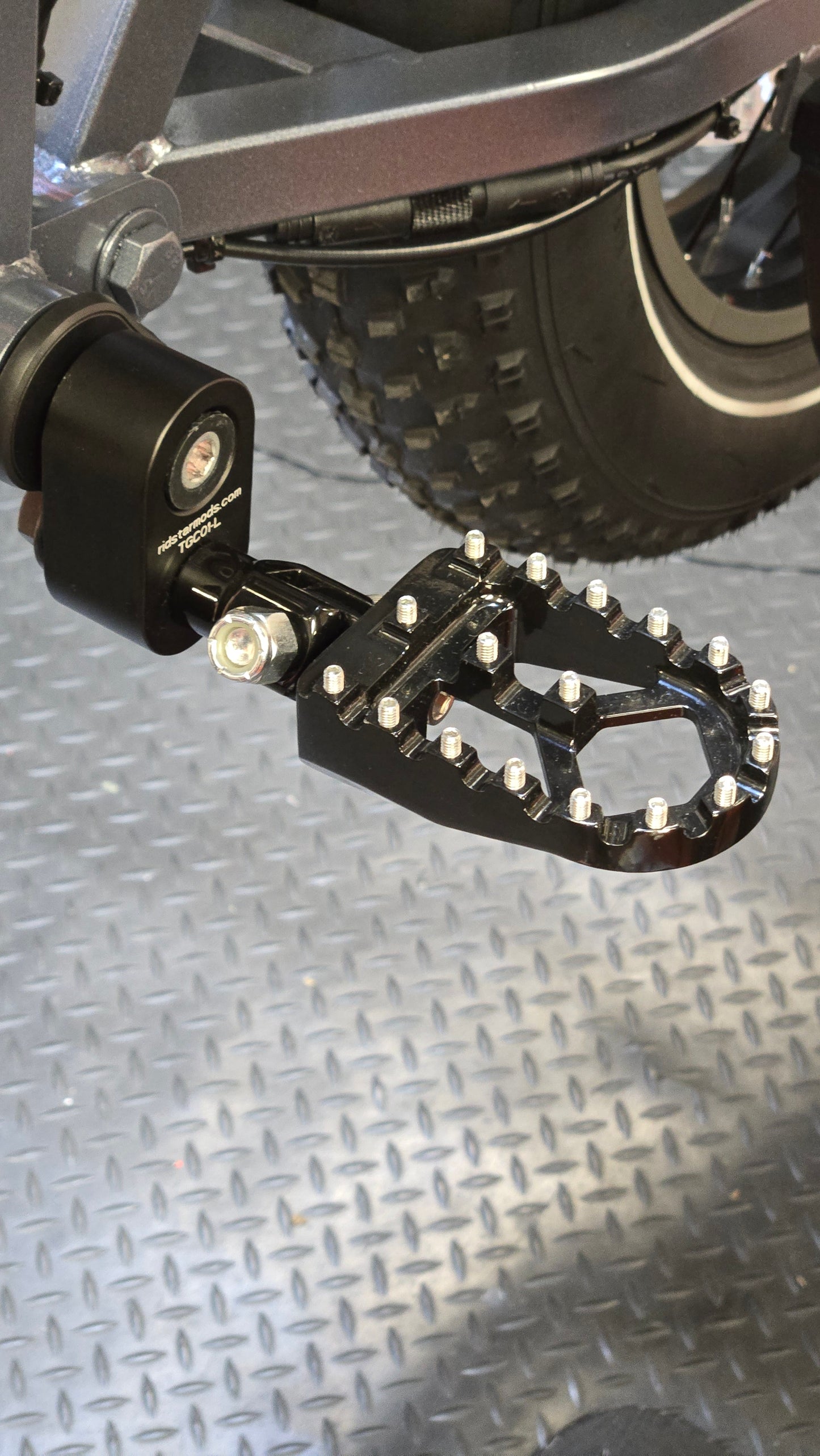 FootPeds Ultra MX for Ridstar, MacFox, Super73, and Others -- Low-Key MX Footrest Foot Peg Conversion Kit (Just Dropped!)