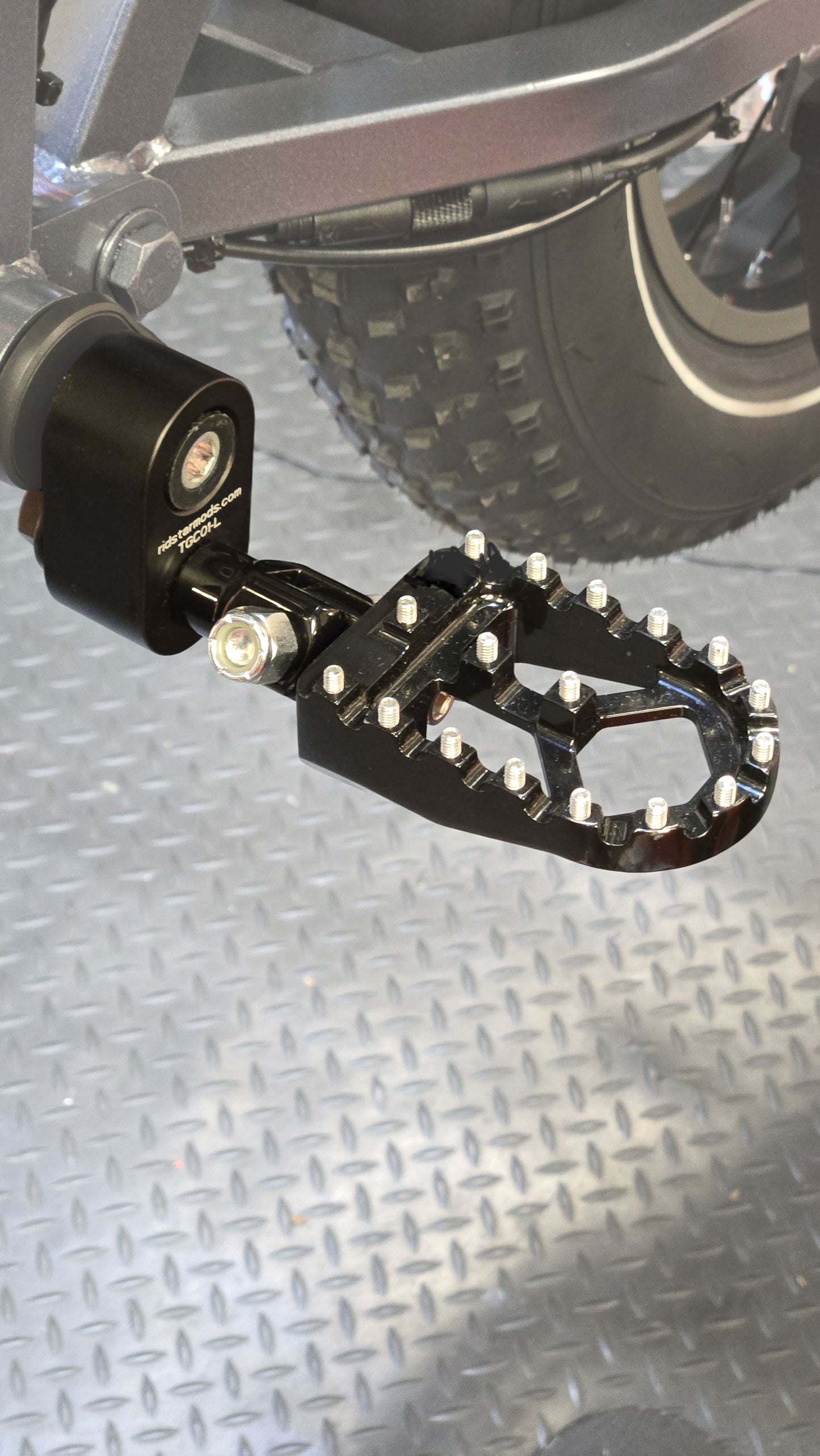 FootPeds Ultra MX for Ridstar, MacFox, Super73, and Others -- Low-Key MX Footrest Foot Peg Conversion Kit (Just Dropped!)