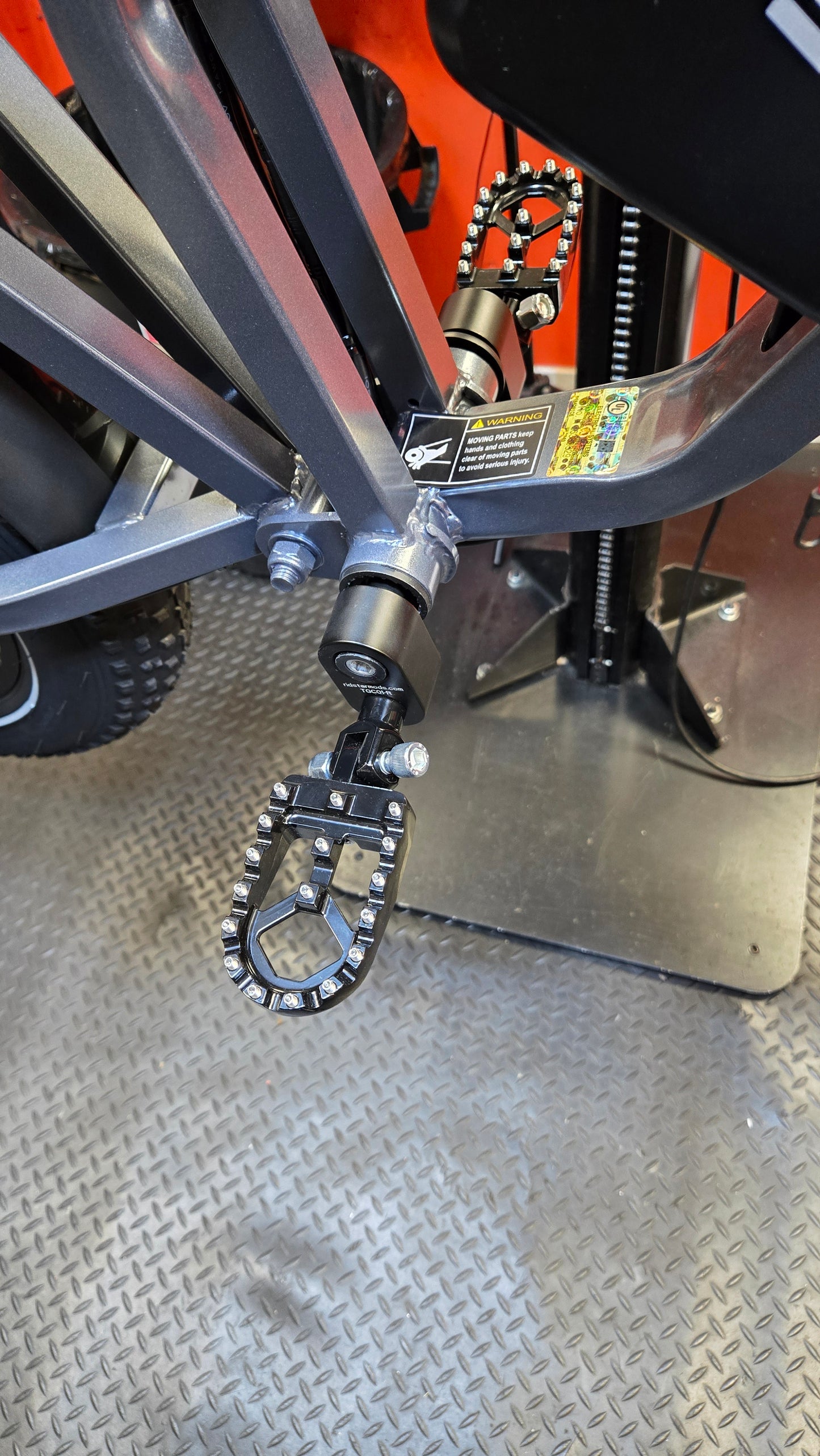 FootPeds Ultra MX for Ridstar, MacFox, Super73, and Others -- Low-Key MX Footrest Foot Peg Conversion Kit (Just Dropped!)
