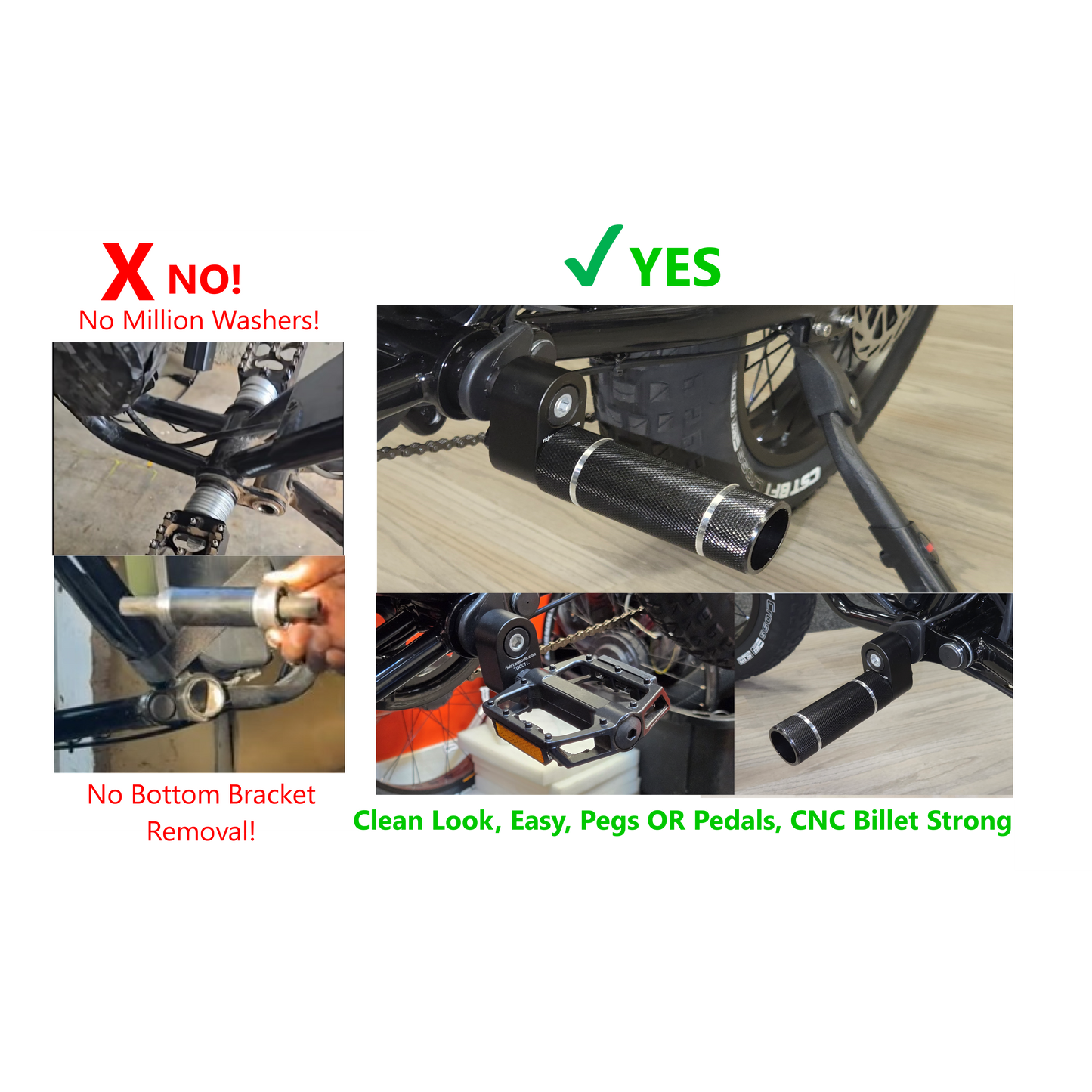 FootPeds for Ridstar, MacFox, and Others -- Low-Key Footpeg Conversion Kit (Just Dropped!)
